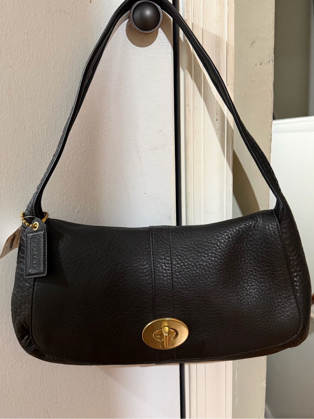 Authentic Coach Ergo Pebbled Leather Flap Shoulder Bag (Style #11614 dust bag in - Picture 9 of 16